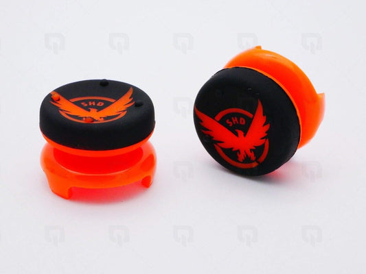 Silicone Analog Extenders Thumb Grip Stick Cap Cover Joystick Cap Thumbstick Cover Heighten Rocker Cap for Playstation 4 PS4 Xbox 360 PS3 (Orange)